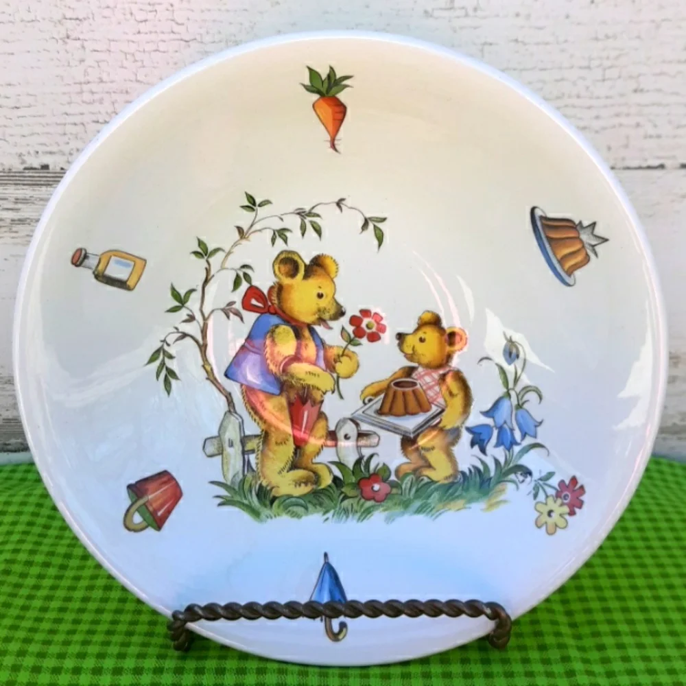 VTG JAMES KENT OLD FOLEY STAFFORDSHIRE 3 PIECE CHILDREN'S DINING SET - Picture 5 of 11